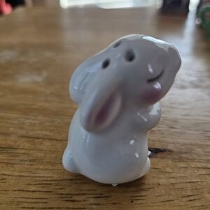 Ceramic White Bunny Small Pet Accessory - Decorative Figurine